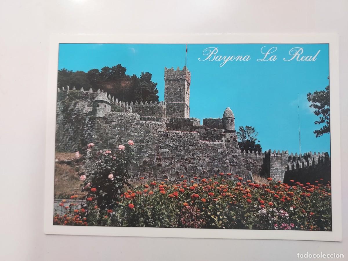 Postales: POSTAL BAYONA BAIONA LA REAL CASTILLO DE MONTERREAL. 1985. CIRCULADA. PONTEVEDRA