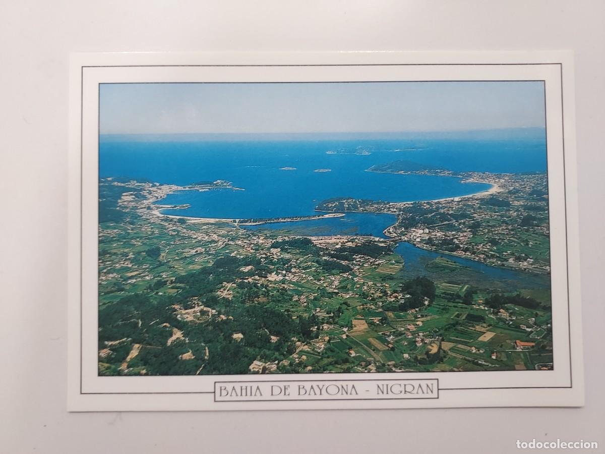 Postales: POSTAL BAYONA BAIONA. BAHIA DE BAYONA - NIGRAN. VISTA AEREA. S/C. PONTEVEDRA