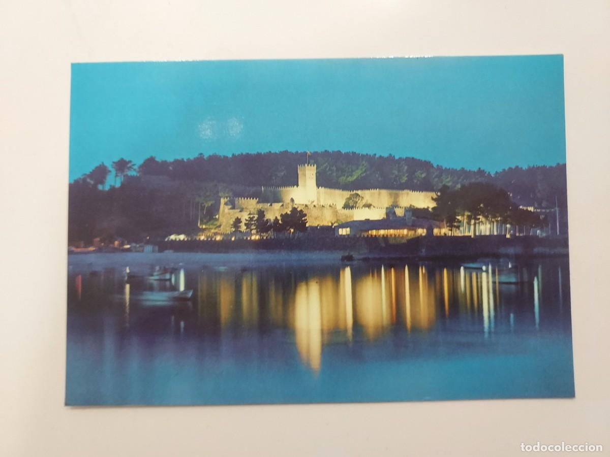 Postales: POSTAL BAYONA LA REAL CASTILLO MONTERREAL NOCTURNA. 1973. S/C. PONTEVEDRA