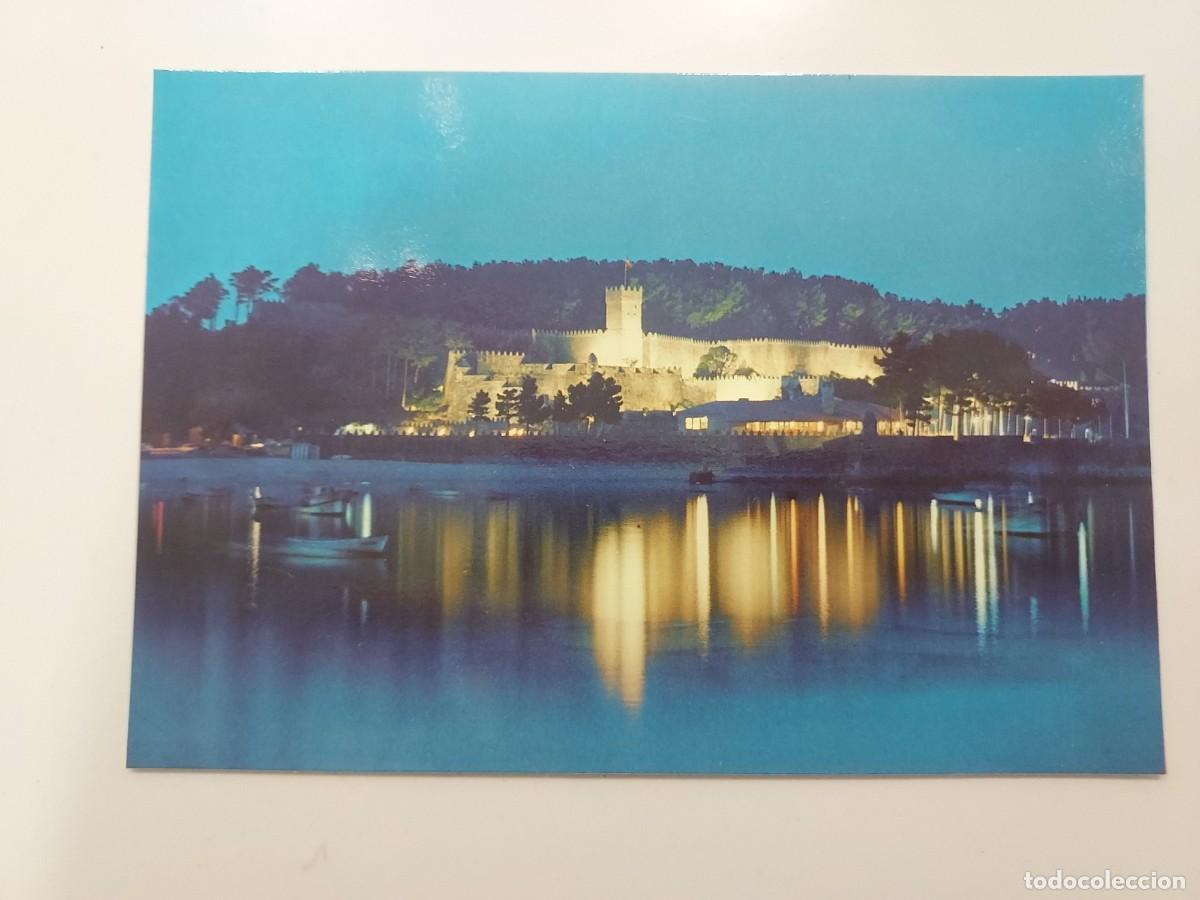 Postales: POSTAL BAYONA LA REAL CASTILLO MONTERREAL NOCTURNA. 1973. S/C. PONTEVEDRA