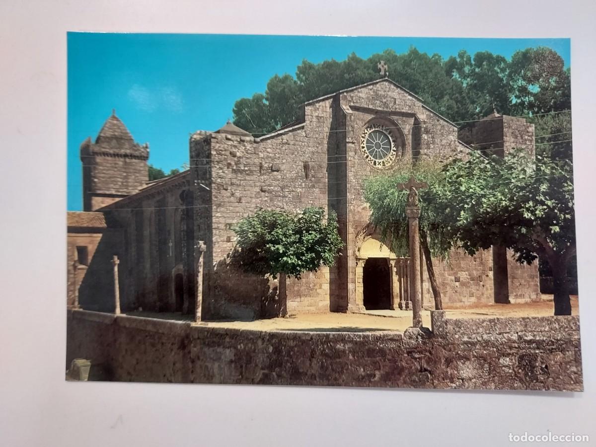 Postales: POSTAL BAYONA LA REAL FACHADA PRINCIPAL IGLESIA SANTA MARIA. 1978. S/C. PONTEVEDRA