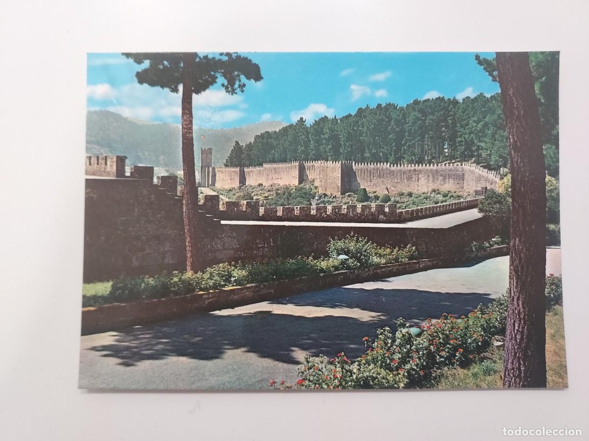 Postales: POSTAL BAYONA LA REAL PASEO MURALLAS PARADOR NACIONAL CONDE GONDOMAR. 1971. S/C. PONTEVEDRA
