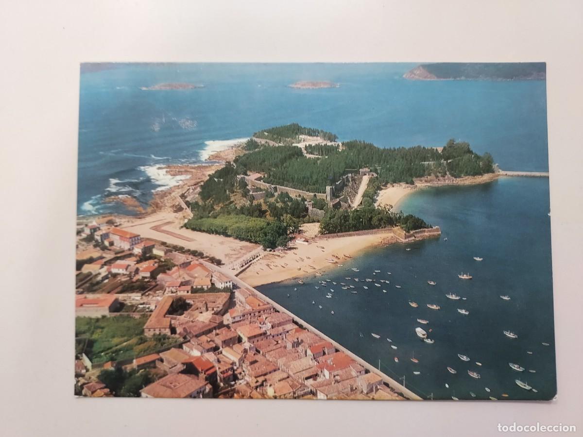 Postales: POSTAL BAYONA LA REAL CASTILLO DE MONTERREAL. 1968. CIRCULADA. PONTEVEDRA