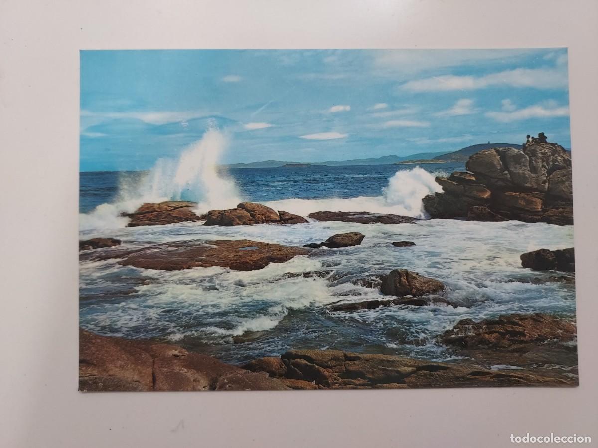 Postales: POSTAL BAYONA ROMPEOLAS. 1968. S/C. PONTEVEDRA