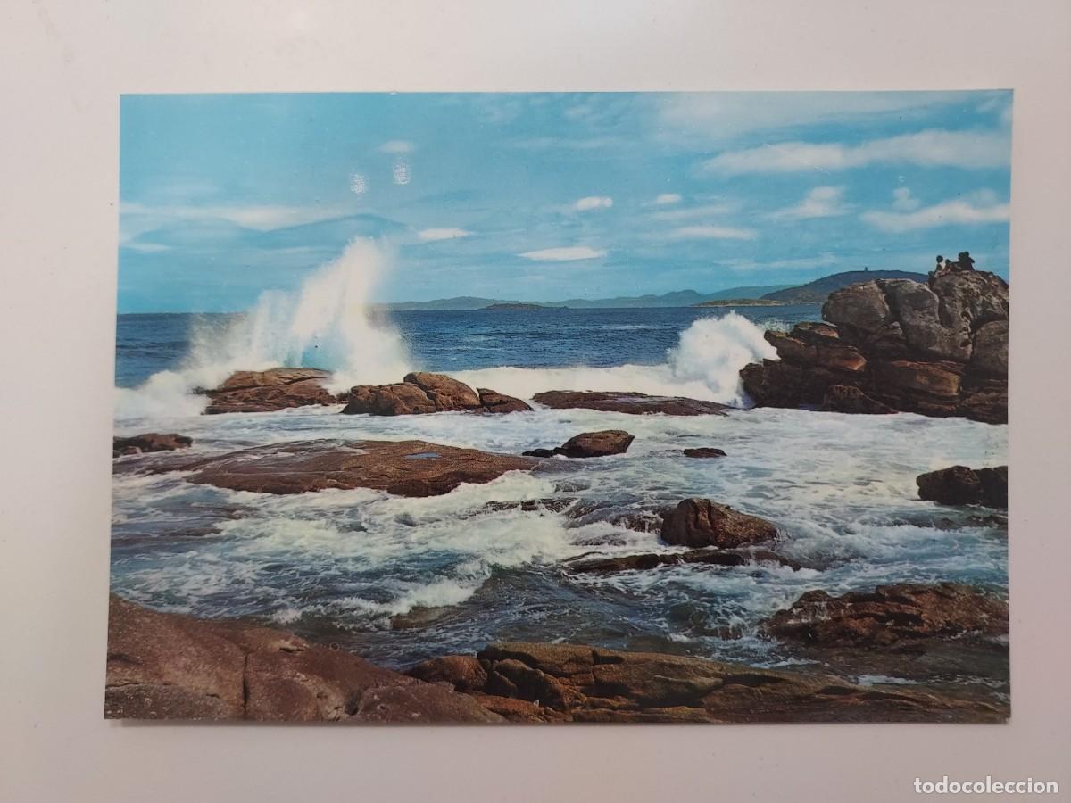 Postales: POSTAL BAYONA ROMPEOLAS. 1968. S/C. PONTEVEDRA
