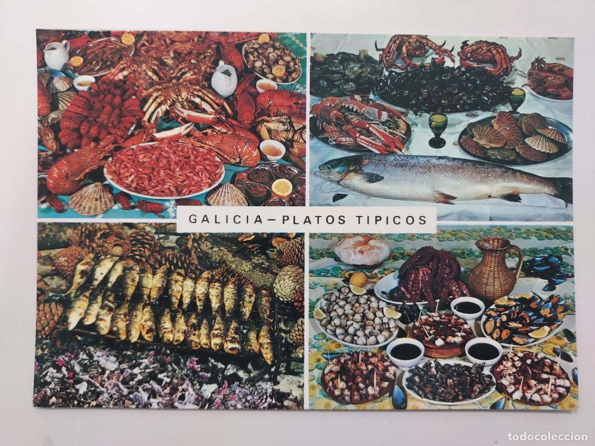 Postales: POSTAL GALICIA GASTRONOMIA PLATOS TIPICOS. S/C. (CORU&Ntilde;A)