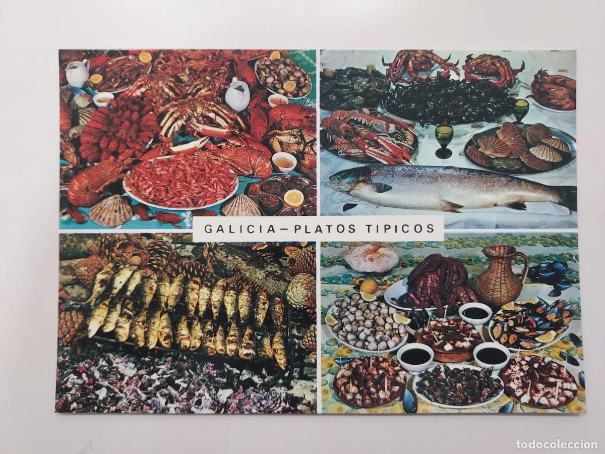 Postales: POSTAL GALICIA GASTRONOMIA PLATOS TIPICOS. S/C. (CORU&Ntilde;A)