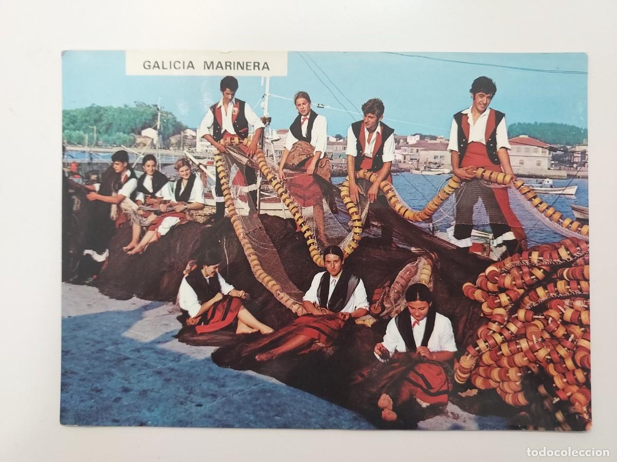 Postales: POSTAL GALICIA MOTIVO TIPICO, GRUPO MARINERO RED FOLKLORE, TRAJE REGIONAL. S/C. (CORU&Ntilde;A) Etnograf&iacute;a