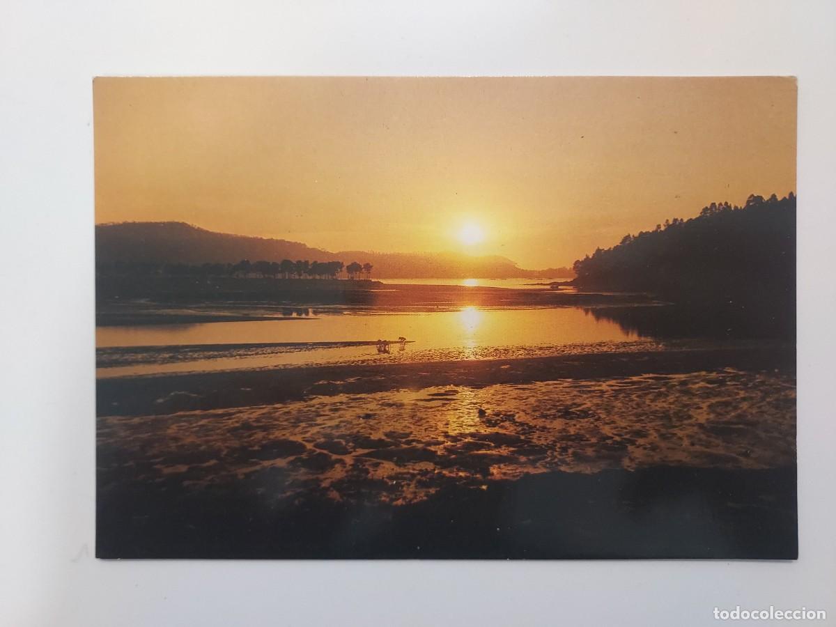 Postales: POSTAL (A RAMALLOSA, PONTEVEDRA) PUESTA DE SOL. S/C. 1971