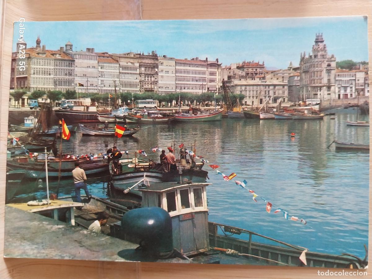 Postales: CORU&Ntilde;A D&Aacute;RSENA ED PARIS 106 SC ORIGINAL BARCOS ANIMADA