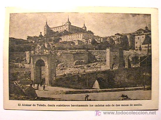 Postales: POSTAL DE TOLEDO DE LA ZONA NACIONAL - Foto 1