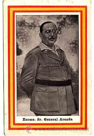 Postales: POSTAL DEL SR. GENERAL ARANDA  EDICIONES ARRIBAS - Foto 1