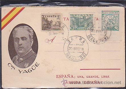 Postales: POSTAL CORONEL YAGUE ARRIBA ESPA&Ntilde;A - Foto 1