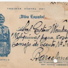Cartes Postales: TARJETA POSTAL PATRIÓTICA VIVA ESPAÑA, VIVA FRANCO ! ( USADA ) ED. HERGAN ( VIGO ) . Lote 47123899