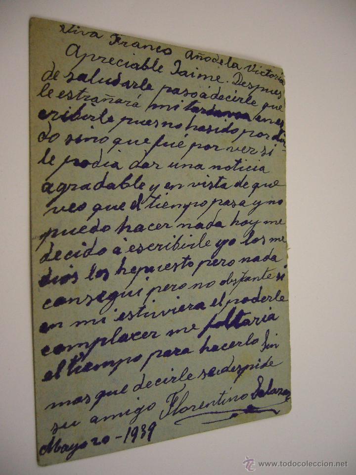 Postales: POSTAL 20 MAYO 1939 - Foto 4