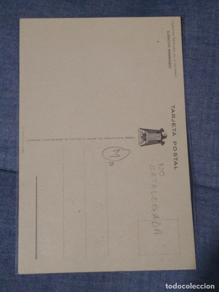 Postales: Postal ilustrada por S&aacute;enz de Tejada. Ejercito marroqu&iacute;. - Foto 2