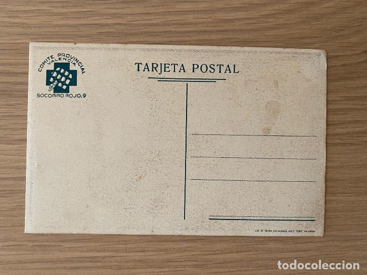 Postales: ALIMENTO INDISPENSABLE. POSTAL SOCORRO ROJO VALENCIA. GUERRA CIVIL - Foto 2 - 219401762