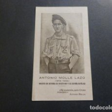 Postales: RECORDATORIO CAIDO GUERRA CIVIL ANTONIO MOLLE LAZO 1936 PEÑAFLOR SEVILLA JEREZ DE LA FRONTERA CADIZ