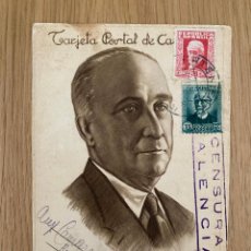 Postales: LARGO CABALLERO TARJETA POSTAL GUERRA CIVIL. EDITADA POR PSOE TARJETA DE CAMPAÑA P.S.O.E. 1937