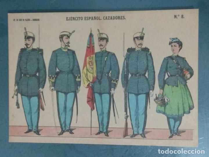 Postales: LOTE DE 8 POSTALES EJ&Eacute;RCITO ESPA&Ntilde;OL - Foto 9