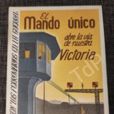 Postales: GUERRA CIVIL - EXPOSICIÓN FERROVIARIOS EN GUERRA - MANDO ÚNICO - VALÈNCIA. Lote 350507904
