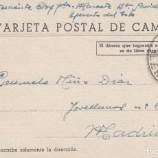 Postales: GUERRA CIVIL TARJETA POSTAL DE CAMPAÑA CIRCULADA DE PONTS (LLEIDA) A MADRID- AGOSTO DE 1938. Lote 362948120