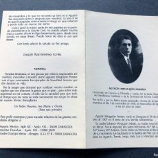 Postales: AGUSTÍN MINGUIJÓN PARAISO / MARTIR EN PARACUELLOS DEL JARAMA 1936 / ZARAGOZA ( ESTUDIANTES CATÓLICOS