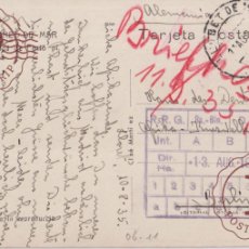 Postales: LLORET DEL MAR PORTO PI LLORET DEL MAR PORTO GERONA 1935 A ALLEMAGNE DEUTSCHLAND SEE STAMP GUERRA. Lote 402622044