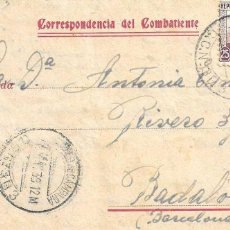 Postales: CORRESPONDENCIA DEL COMBATIENTE - 3ª BAT. BASE 1ª C.C.3 - 1938
