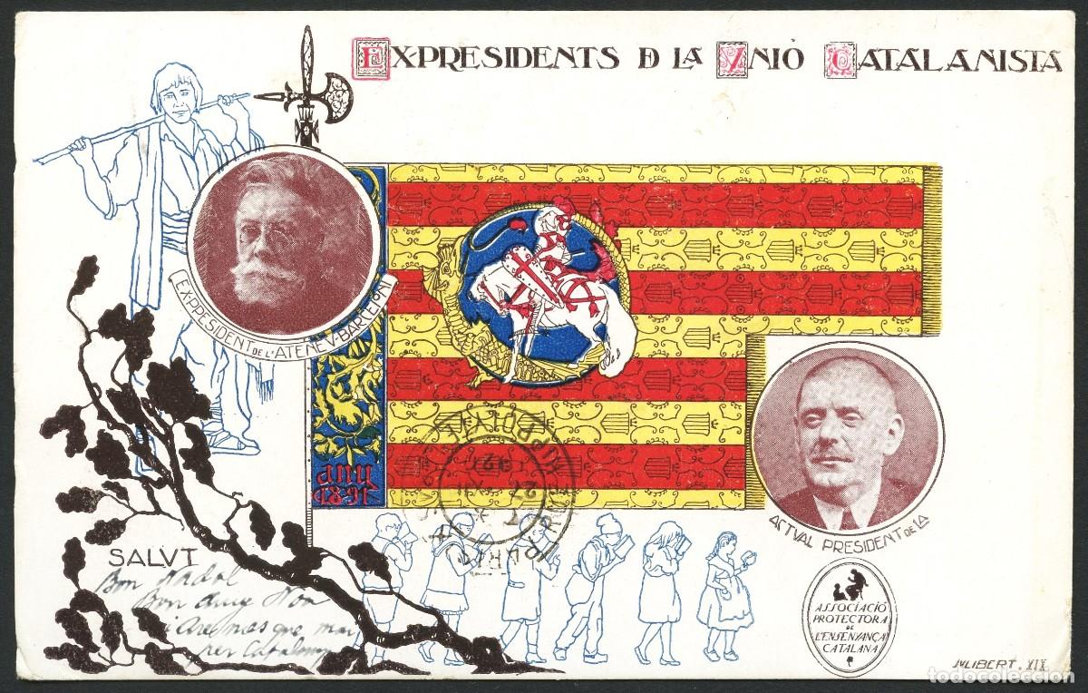 Postkarten: TARJETA POSTAL POL&Iacute;TICA, EX PRESIDENTS DE LA UNI&Oacute; CATALANISTA