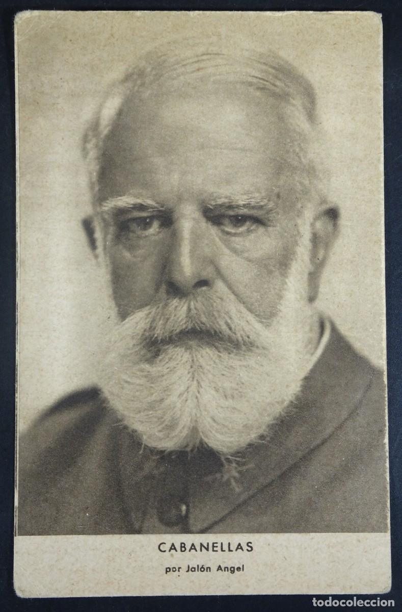 Postales: ANTIGUA POSTAL CPA, MILITAR ,RETRATO GENERAL CABANELLAS , JALON ANGEL, VER FOTOS