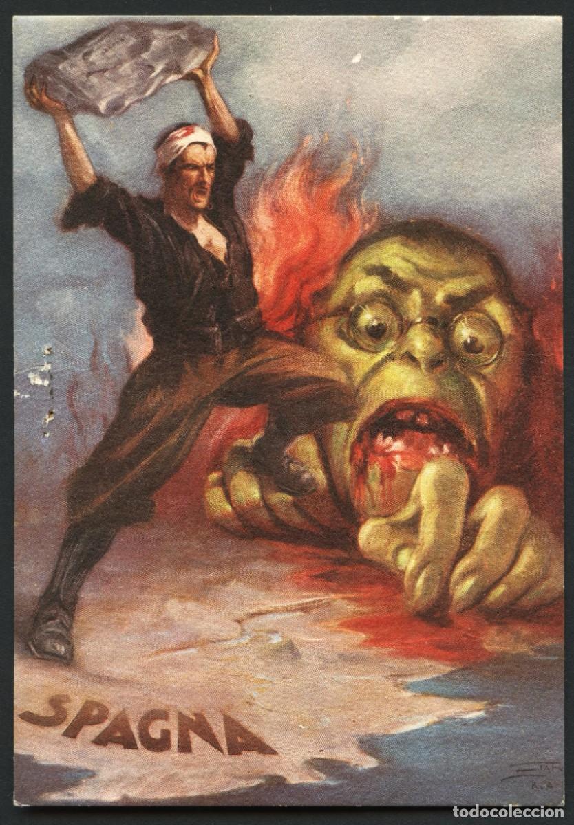 Postales: GUERRA CIVIL, TARJETA POSTAL, C.T.V., UFFICIO STORICO DELLA MILICIA, ESPA&Ntilde;A