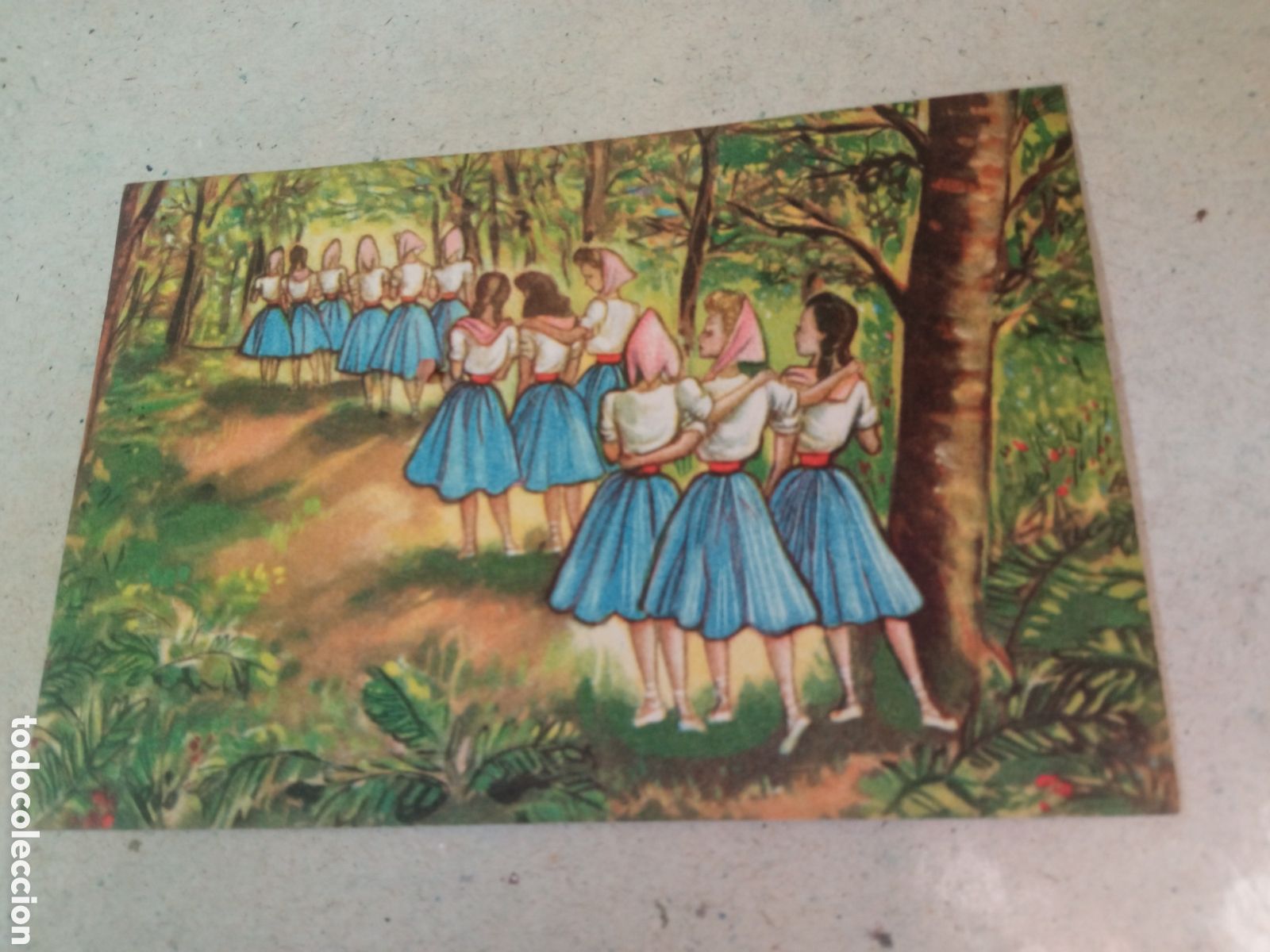 Postales: Antigua postal, Secci&oacute;n Femenina, Albergue de Juventudes