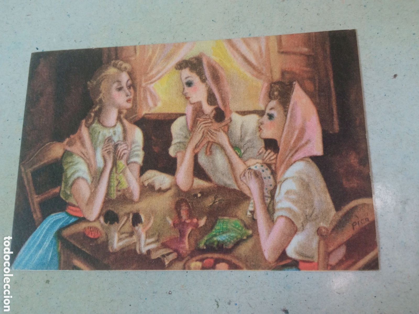 Postales: Antigua postal, Secci&oacute;n Femenina, Albergue de Juventudes