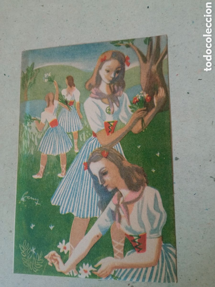 Postales: Antigua postal, Secci&oacute;n Femenina, Albergue de Juventudes