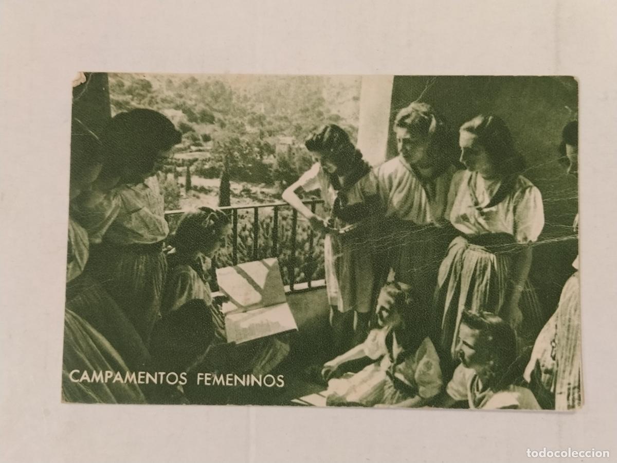 Postales: GUERRA CIVIL - FRENTE DE JUVENTUDES - CAMPAMENTOS FEMENINOS - ALPE S.L. - POSTAL ANTIGUA