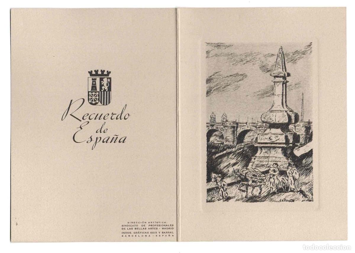 Postales: TARJETA POSTAL CON XILOGRAFIA ALEGORICA A LA GUERRA CIVIL. C.1937. MUY RARA