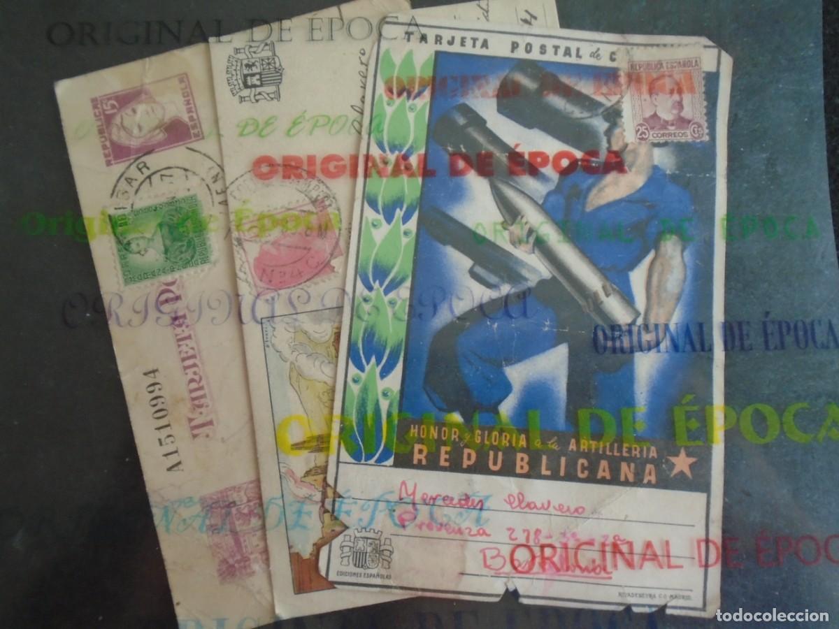 Postales: (PS-70836)LOTE DE 3 POSTALES DE LA GUERRA CIVIL