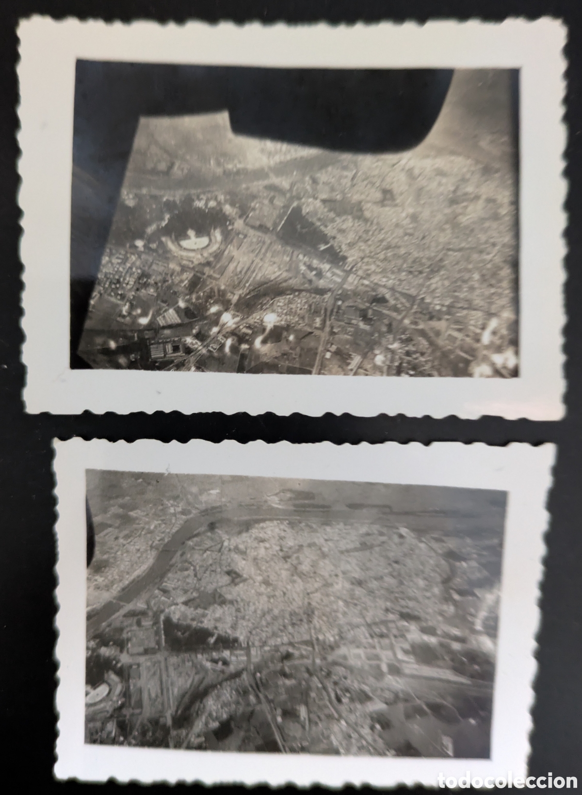 Postales: 2 Fotograf&iacute;a a&eacute;rea Sevilla 1937 Legi&oacute;n Condor guerra civil