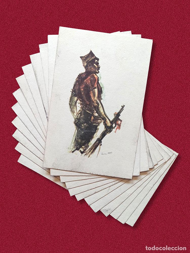 Postales: 12 POSTALES DE 1936 ESTAMPAS DE LA REVOLUCION ESPA&Ntilde;OLA - BANDO REPUBLICANO DE LA GUERRA CIVIL