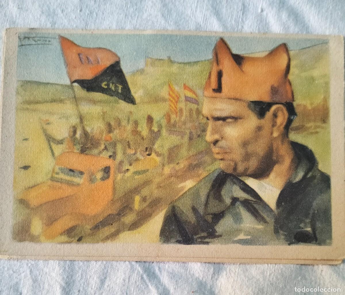 Cartoline: LOTE POSTALES CRUZ ROJA. B. DURRUTI,D. IBARRURI,L. COMPANYS. CNT,FAI