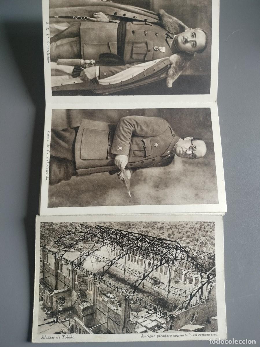 Postales: POSTALES GUERRA CIVIL - DESPLEGABLE DE 21 POSTALES DEL ALCAZAR DE TOLEDO - HAUSERY MENET