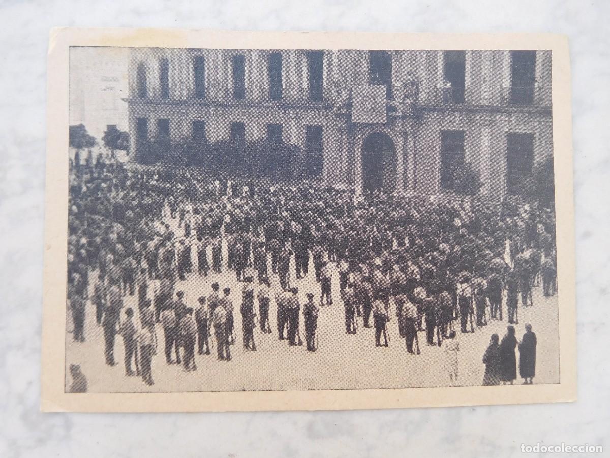 Postales: Postal del tercio de requet&eacute;s Virgen de los Reyes Sevilla 1936 Carlista Carlismo