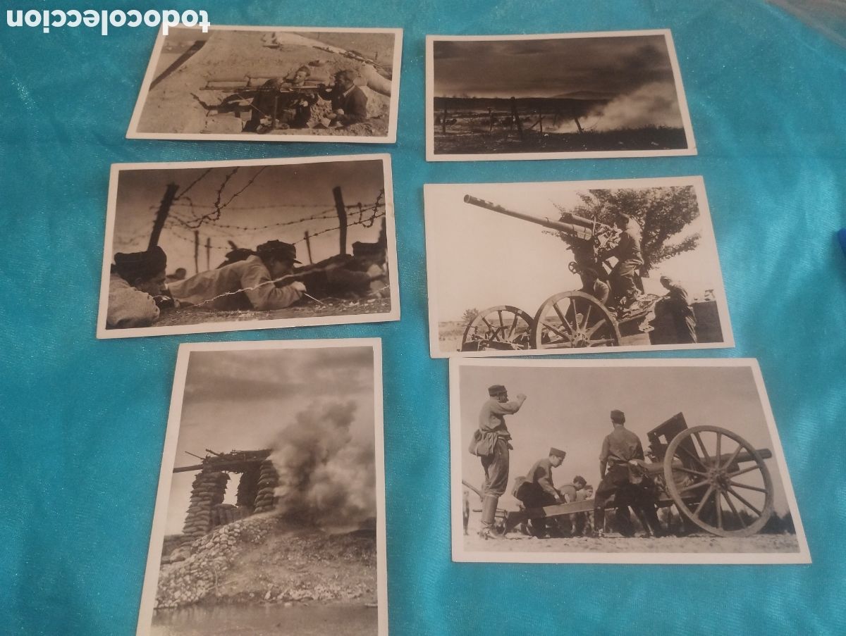 Cartoline: Lote de 6 postales del Front d'Arag&oacute;