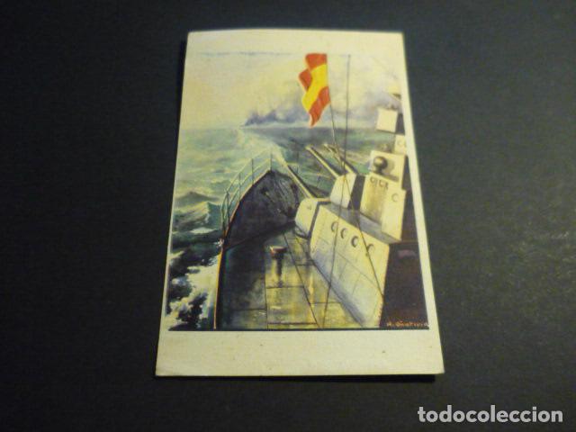 Postales: TAMBIEN EN EL MAR DOMINA FRANCO POSTAL GUERRA CIVIL LABORDE Y LABAYEN TOLOSA PROPAGANDA