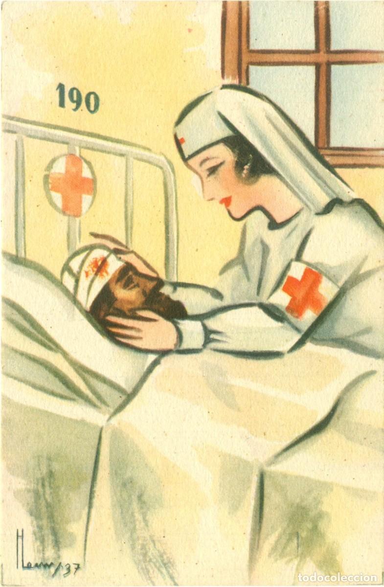 Postales: BARCELONA. CRUZ ROJA. HACIA 1936. GUERRA CIVIL.