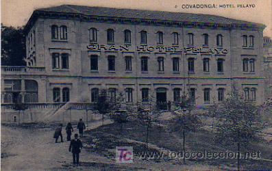 Postales: COVADONGA. HOTEL PELAYO. - Foto 1