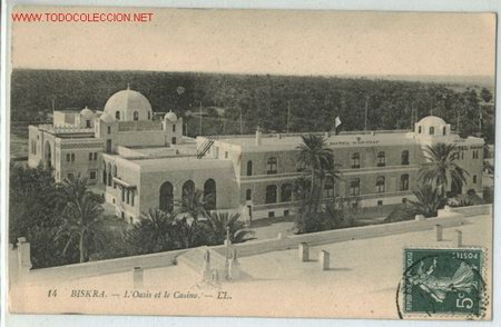 Postales: Postal del casino (Biskra) - Foto 1