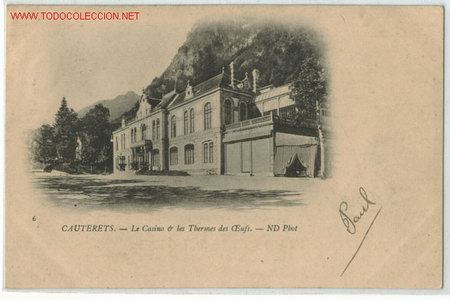 Postales: Postal del casino (Cauterets) - Foto 1
