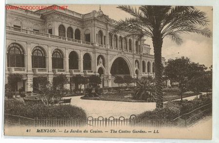 Postales: Postal del casino (Menton) - Foto 1